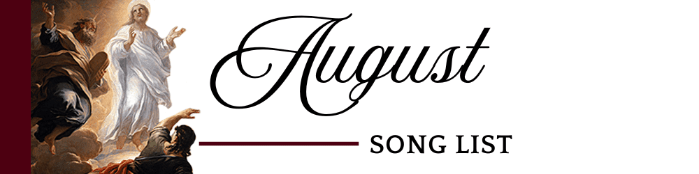 August 2023 Song List