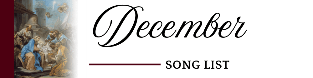 December 2023 Song List