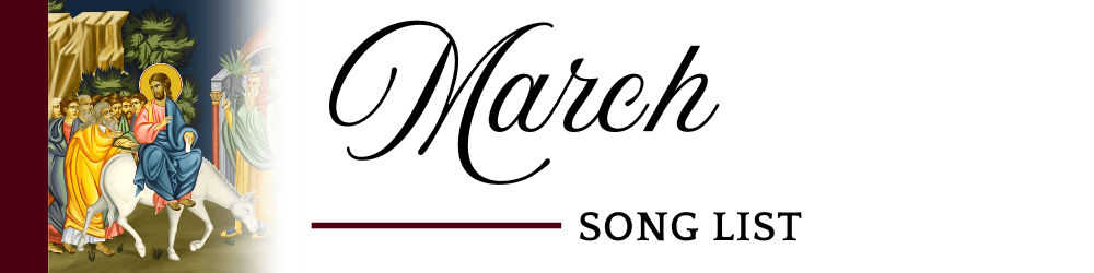 March 2026 Song List